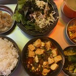 Sichuan mapo tofu set meal