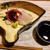 韻松亭 - 季のもの  扇形の器が素敵(*･∀･)
