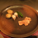 嘉門 - お肉の付け合せ