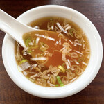 中華料理紅蘭 - 梅チャーハンのセットのスープ