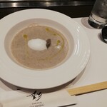 神戸牛ステーキ彩ダイニング - きのこスープ