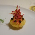 ロオジエ - ランチ 秋の特別メニュー：熊本産あか牛フィレ肉　秋の菜園仕立て　ソースヴィオリーヌ（マッシュポテト）