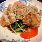 Bamiyan - 油淋鶏（味変!! 胡麻ソース付き）［クーポン利用で747円］