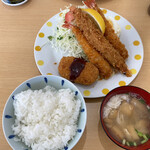Kissakurumi - 甑大橋開通記念、海老フライ定食（ミックス）1,000円