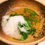 おでんと酒菜 天六バル - 春菊と山芋のとろろがけおでん