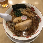 Menya Kashin - 生姜醬油ラーメン（税込み７００円）