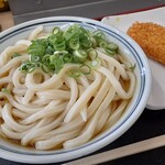 いきいきうどん - かけ（中）＆コロッケ