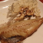 玄蕎麦 野中 - 天日干し　小魚の網焼き；アップ