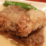 玄蕎麦 野中 - 黒豆揚げ出し湯葉；アップ