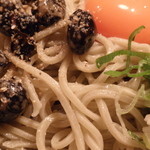 玄蕎麦 野中 - 黒豆納豆そば；アップ