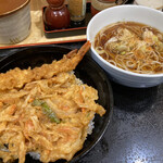 Komoro Soba - えび天祭り：満腹 天丼セット ¥800→650