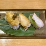 スシロー - 料理写真:活あわび食べ比べ