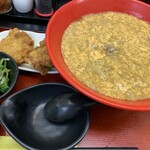 極楽うどん TKU - 鶏卵カレーうどん（中盛）