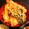 Ushiwakamaru - 天丼（味噌汁・香物付），えび天２本増し