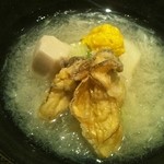 柏木 - 牡蠣と聖護院大根