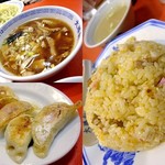 大勝軒 - “つけそばメンマ入り” “餃子” “チャーハン大盛”