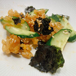 鮨 なんば - オムチラシ-キュウリ-