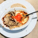 La Brianza - トリュフグラタンピエモンテ風秋トリュフ。黄身色濃い田中農園さんの健康玉子がコクある美味しさ♡ 随分な回数いただいていますけど、まったく飽きる気配がありませんね〜(*^^*)♡ほんと毎回美味しいの