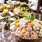 炭火と笑いの台所 とりすけ 難波本店 - ご宴会に！兵庫県産丹波鶏使用水炊き【とり鍋コース】