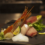 一汁五菜 - お刺身の盛り合わせ