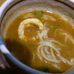 らぁ麺　あんど - 後半はつけ汁にカレー粉を入れて・・・