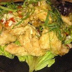 博多一番どり　居食家あらい - このお店限定メニューのペペロンチキンです