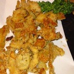 博多一番どり　居食家あらい - 鶏皮かりかり揚げです