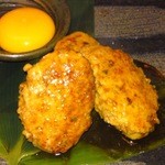 博多一番どり　居食家あらい - 手ごねつくね、玉子付きです