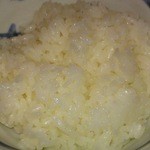 博多一番どり　居食家あらい - 相方がたまらず注文、白御飯、つやっつや！