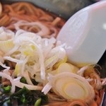 ウィンドー - 「月見そば（大盛り）」右側の撮影です(12/4UP)