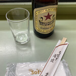 鯉とうなぎのまるます家 - サッポロラガービール(中)