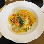 イタリア料理 アチェルボ - タラ白子のオイルソースパスタ