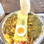 古民家カフェ 木乃子 - あいがけカレー