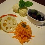 かがり火 - ポテサラは味が濃かったなー