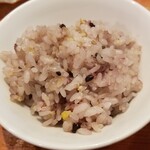 麺屋 六感堂 - 雑穀米 ハーフ