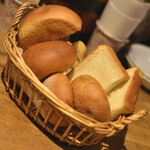 目黒FLAT - 食べ放題のパン（１人５４０円・写真は２人前）２０２１年１１月