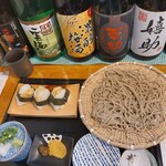 あずみの庵 - 天むすと蕎麦のセット