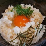 あずみの庵 - 綺麗な卵、黄身こいし