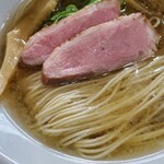 中華そば 今野 - 鴨だし中華そば 並(白醤油) の麺