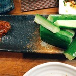 h Jidoriya Gokuu - きゅうりとキャベツ・・・合間に食べるとさっぱりします。
