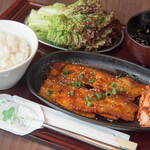 Honkaku Yakiniku Kankoku Ryouri Souya - サムギョプサル定食