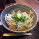 めん久 - 海老入りかき揚げあんかけうどん