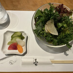 海鮮・鎌倉野菜 まつだ家 - ランチのサラダ
