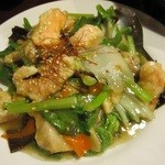 肴処 志堅原 - 海鮮青菜炒め