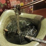 肴処 志堅原 - イカスミソーメンチャンプルー