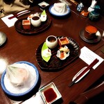 珠玉や - 夕食のファーストセッティング