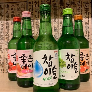 Very popular! Korean soju ♪ Various flavors ♪♪