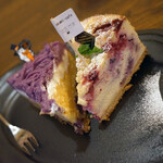 okami-cafe - Berry Crumble Cheesecake and Purple Sweet Potato Mont Blanc Tart
