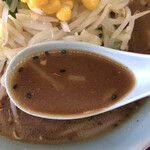 満北亭 - 味噌ラーメン スープ