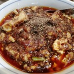 陳麻婆豆腐 - 通常より花椒がたっぷりでシビ辛